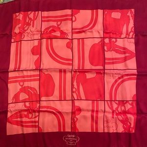 Pink and Magenta Hermes Scarf